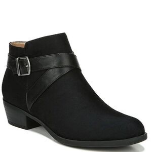 Ally Womens Cushioned Footbed Round Toe Ankle Boots (WIDE)